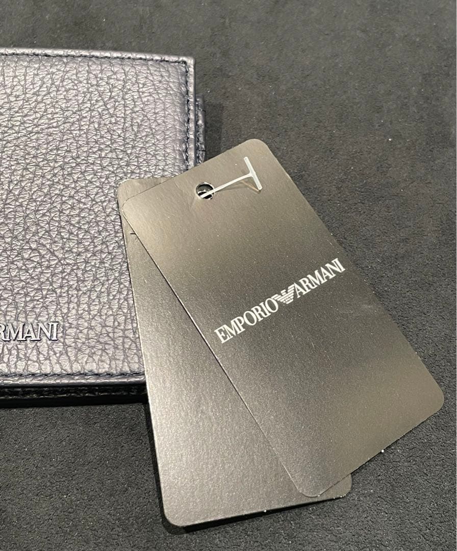 エンポリオアルマーニ ARMANI 折財布　送料無料　ショッパー 付　男女兼用