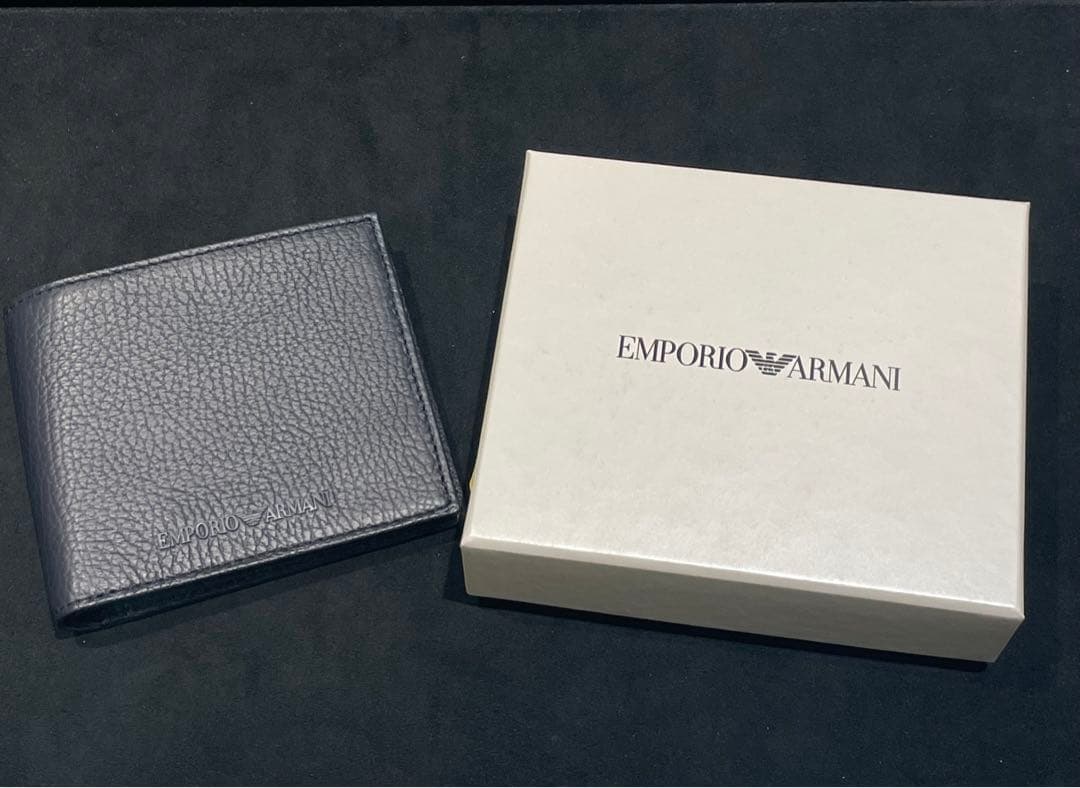 エンポリオアルマーニ ARMANI 折財布　送料無料　ショッパー 付　男女兼用