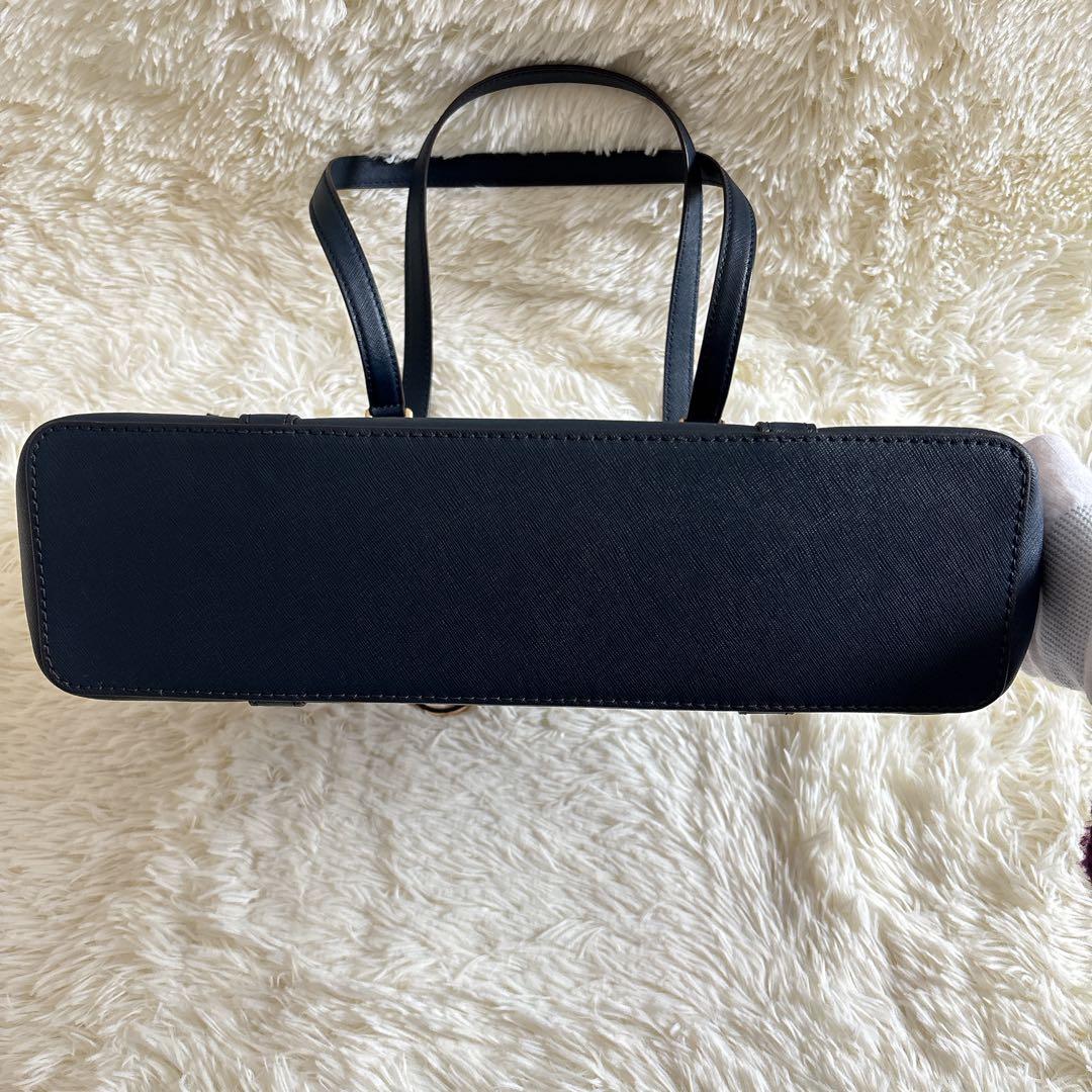 ✨マイケルコース トートバッグ ネイビー A4 チャーム付き ビジネスバッグ