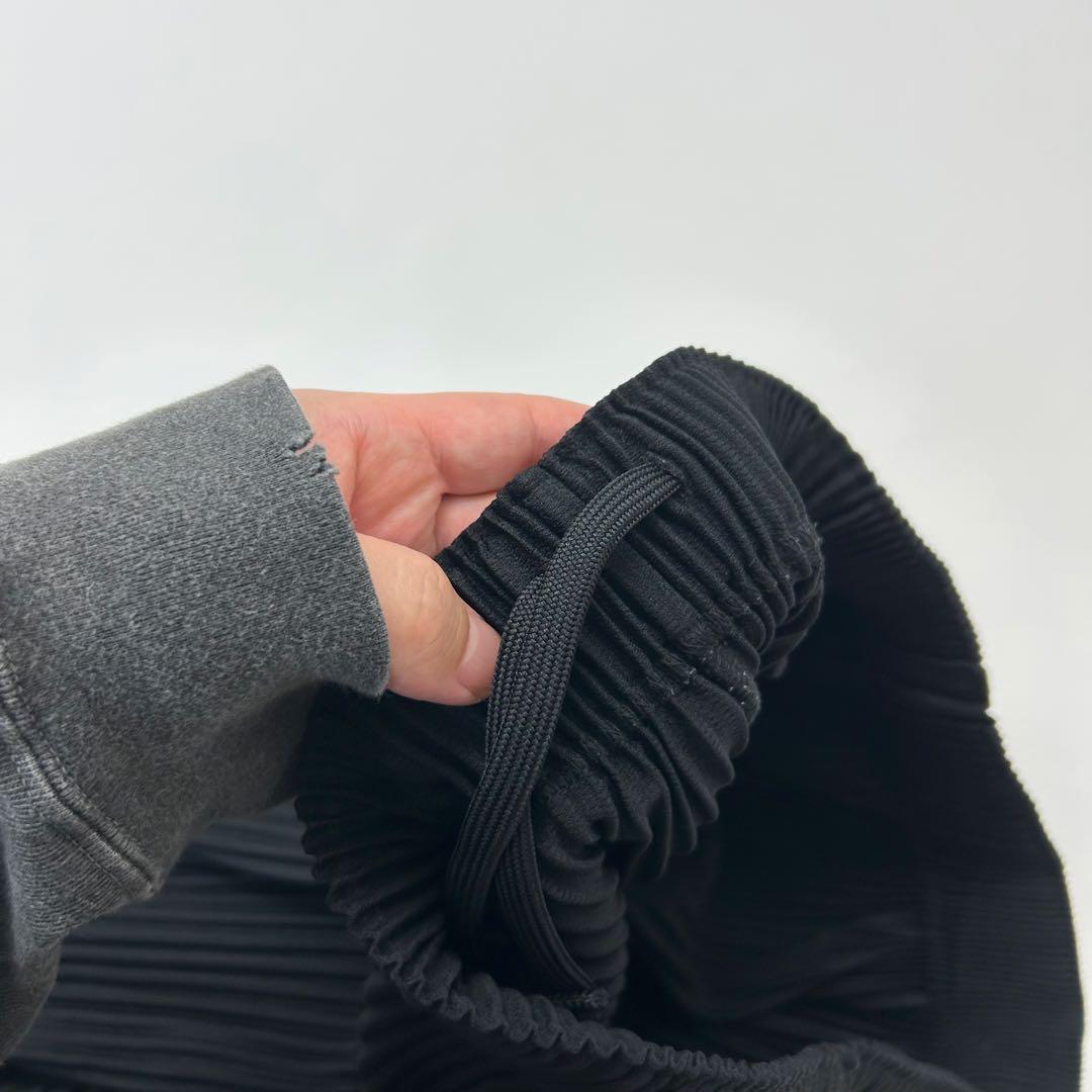 オムプリッセ イッセイミヤケ プリーツ サルエル ハーフ ワイド パンツ 3