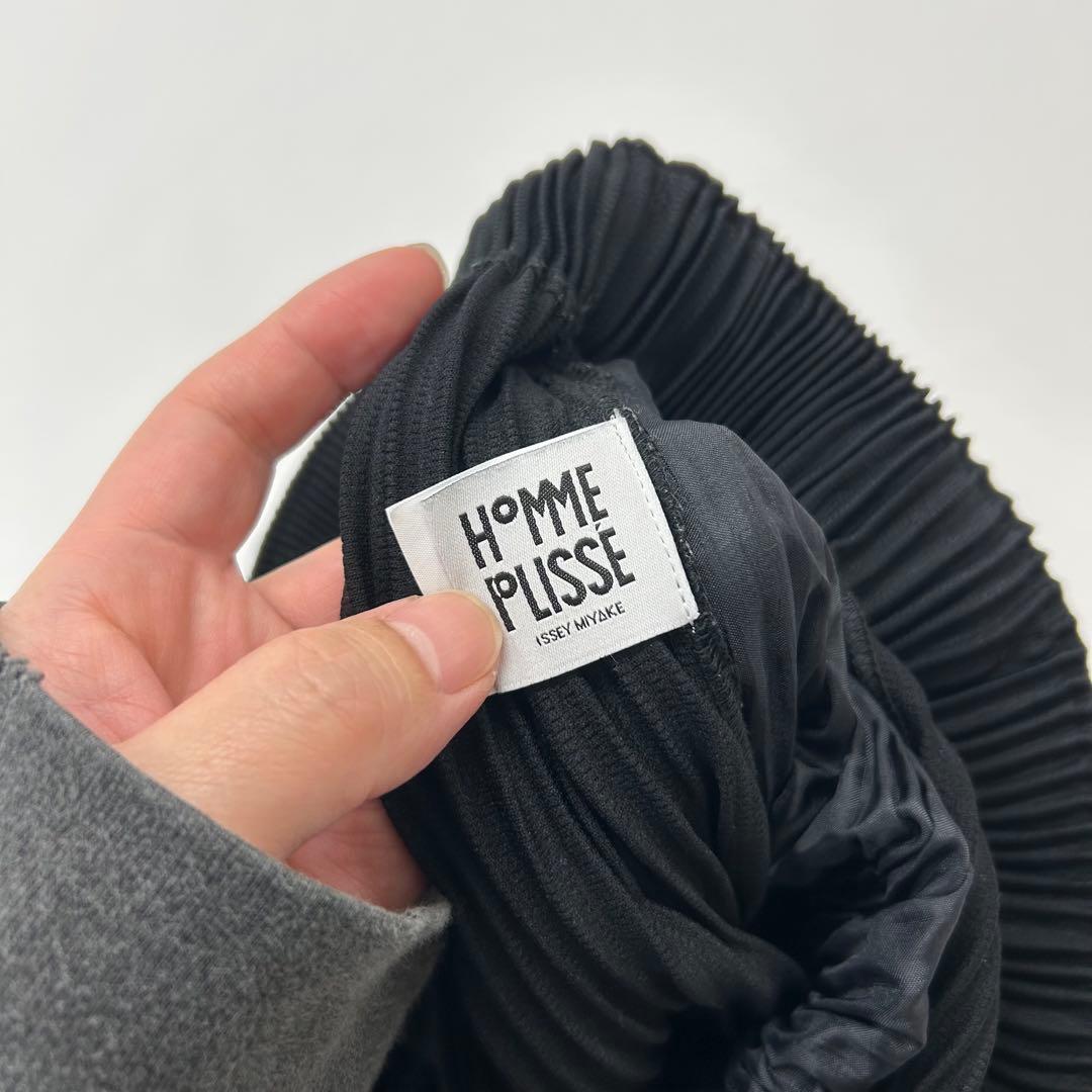 オムプリッセ イッセイミヤケ プリーツ サルエル ハーフ ワイド パンツ 3