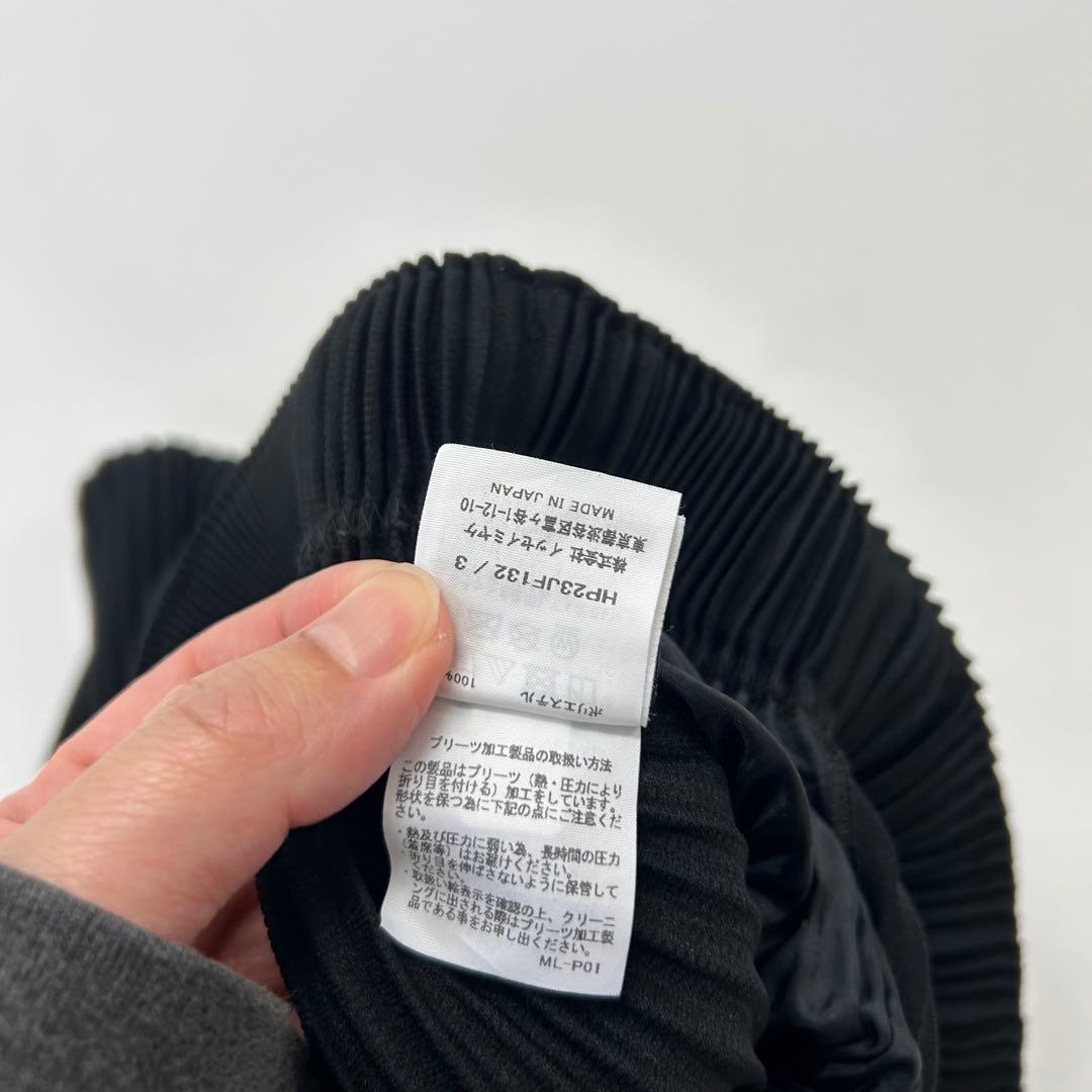 オムプリッセ イッセイミヤケ プリーツ サルエル ハーフ ワイド パンツ 3