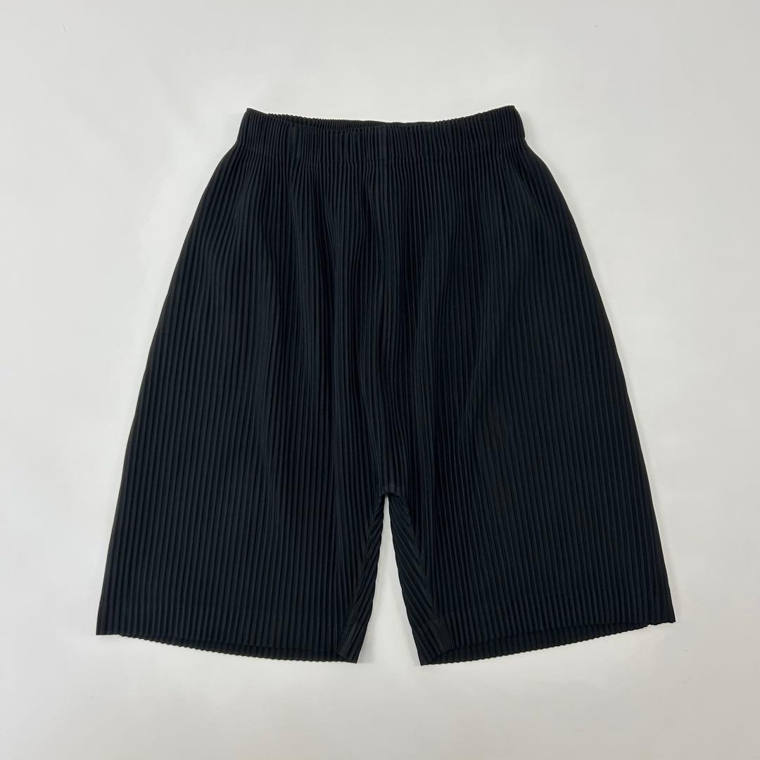 オムプリッセ イッセイミヤケ プリーツ サルエル ハーフ ワイド パンツ 3