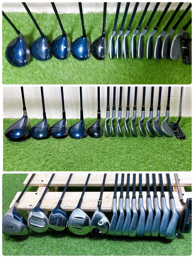 L12.バック美品　ナイキ　ゴルフクラブ　メンズセット　右利き　14本　初心者