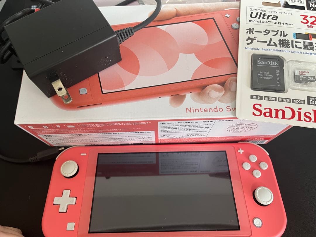 Nintendo Switch Lite ピンク 本体 SDカード付き