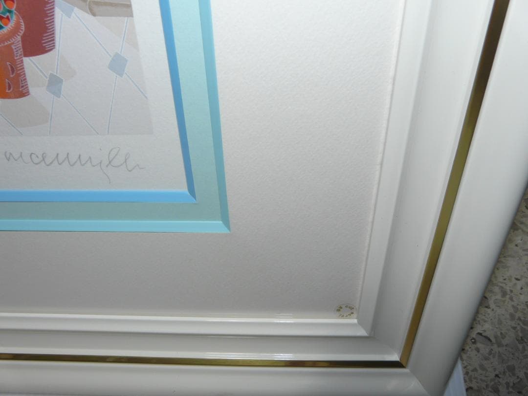 真作　トーマスマックナイト　シカゴモーニング　直筆サイン入　シルクスクリーン