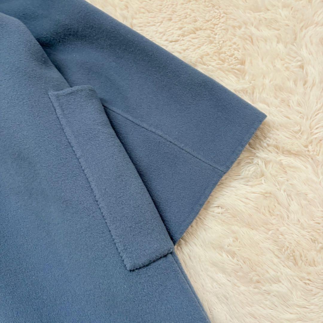 人気✨スローブイエナ HAMILTONダブルフェイスチェスターコート　ブルー