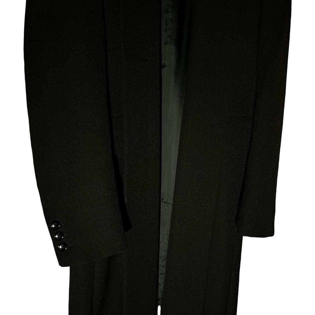 AD2022 22AW ノマド期 ウールロングショールカラーコート 黒