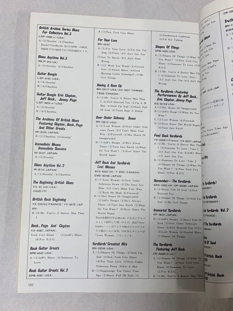 ザ・ベック・ブック　プレイヤー別冊