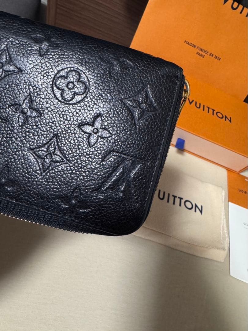 良品　正規品　ルイヴィトン　アンプラント　ジッピーウォレット　ノワール