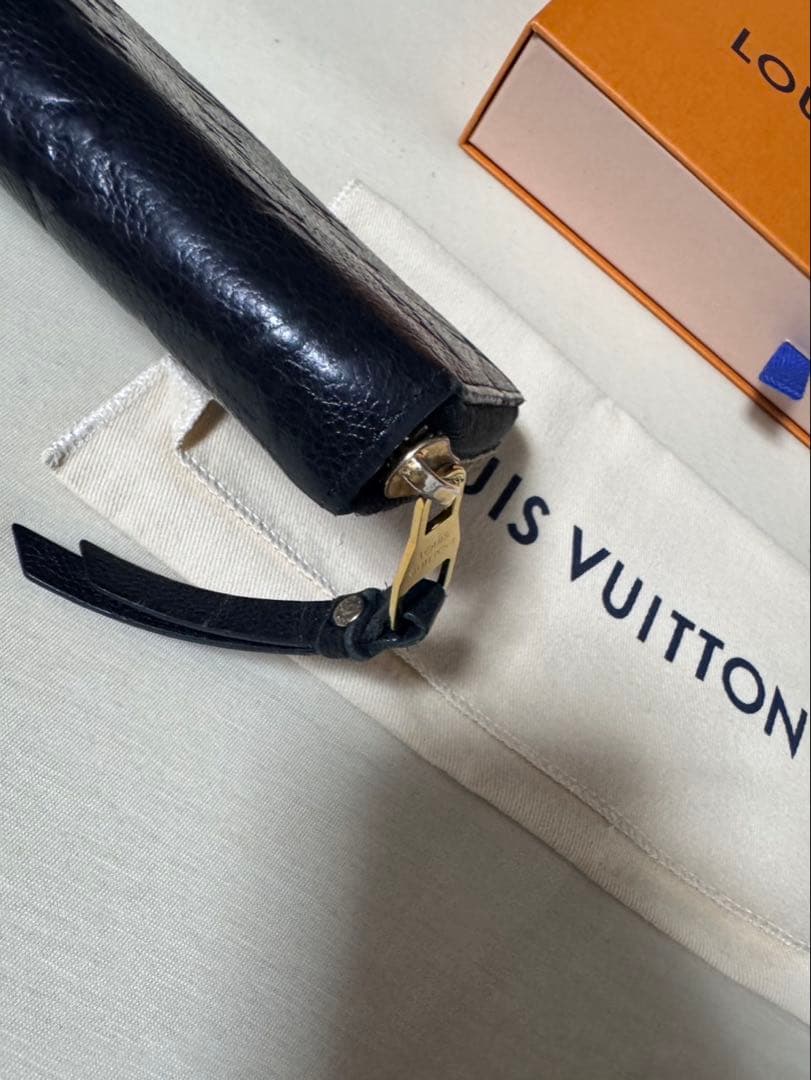 良品　正規品　ルイヴィトン　アンプラント　ジッピーウォレット　ノワール