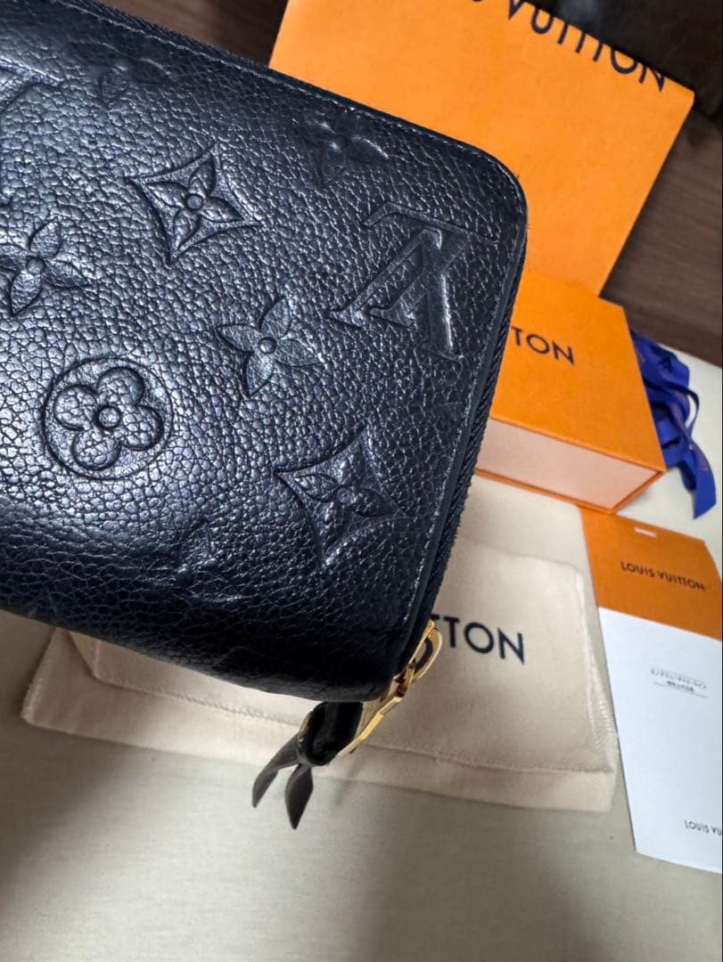 良品　正規品　ルイヴィトン　アンプラント　ジッピーウォレット　ノワール