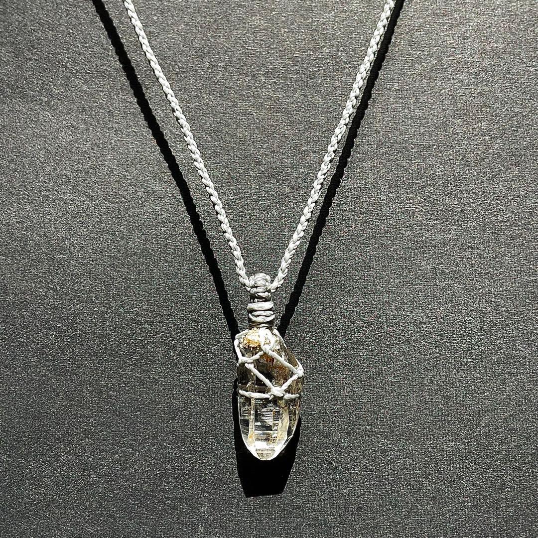 ヒマラヤ水晶 ガネッシュヒマール ＊ マクラメペンダント 29