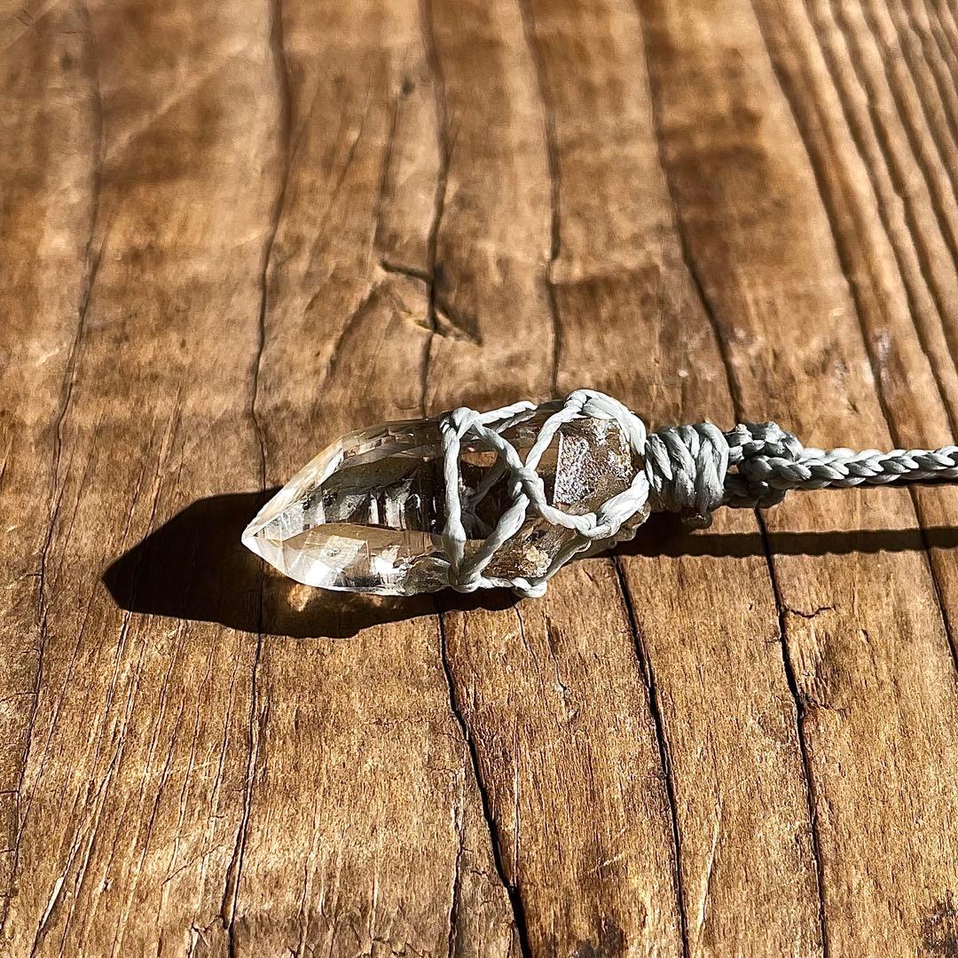 ヒマラヤ水晶 ガネッシュヒマール ＊ マクラメペンダント 29