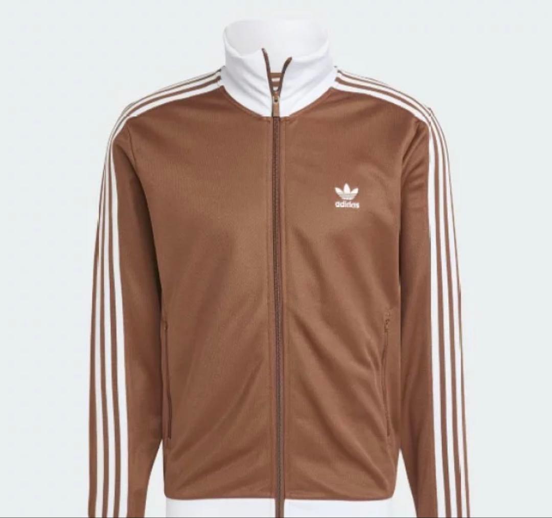 adidas トラックジャケット　ブラウンL