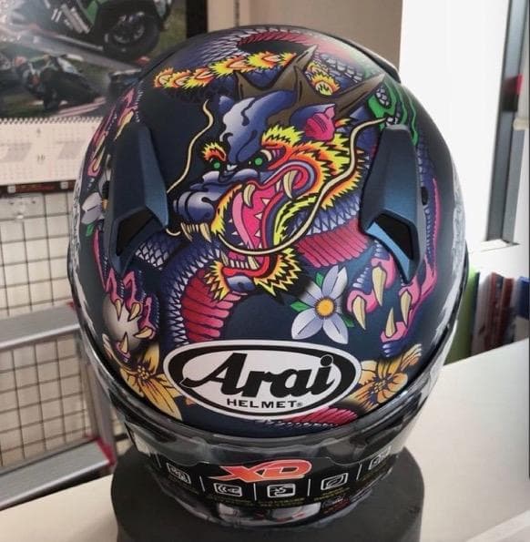 新品未使用arai XD ORIENTAL 青　XLサイズ