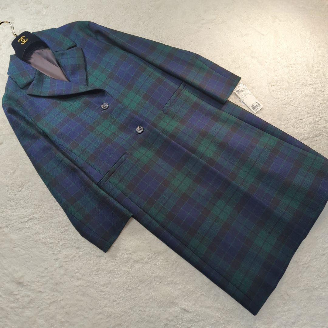 未使用✨23区 ロキャロンオブスコットランド チェック柄　チェスターコート　M