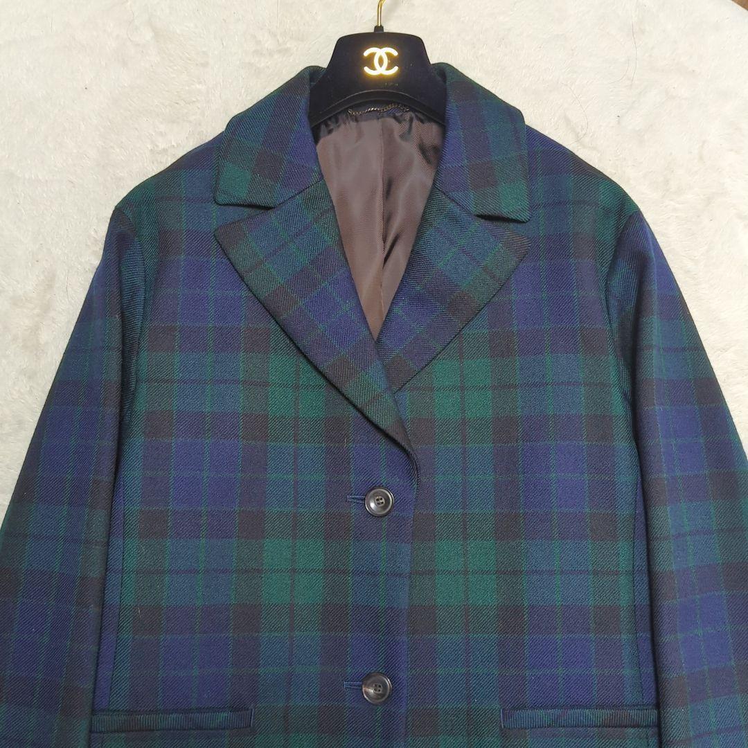 未使用✨23区 ロキャロンオブスコットランド チェック柄　チェスターコート　M