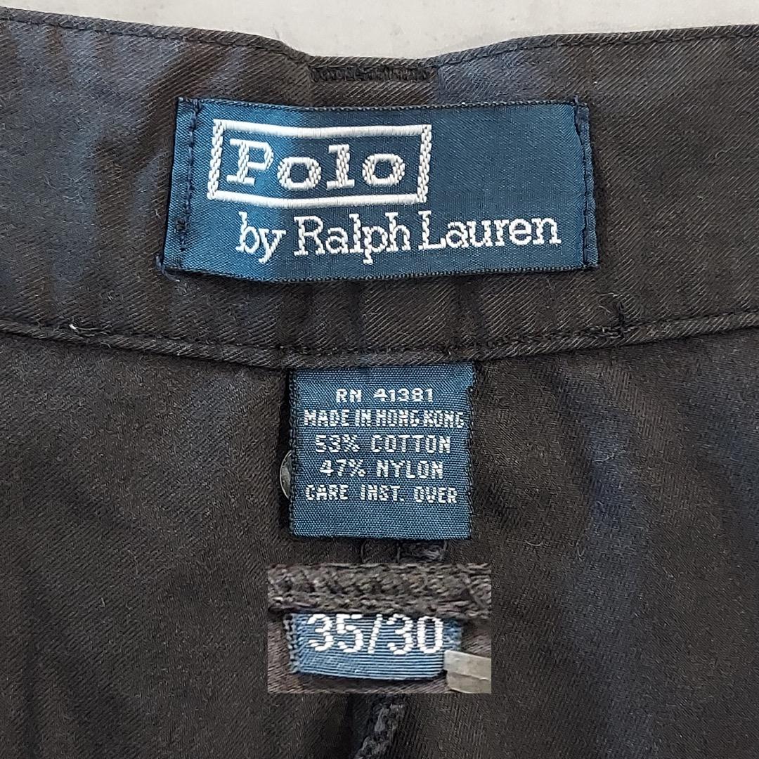 ポロバイ ラルフローレン W35 ワークパンツ ポロチノ 90s 黒 17880