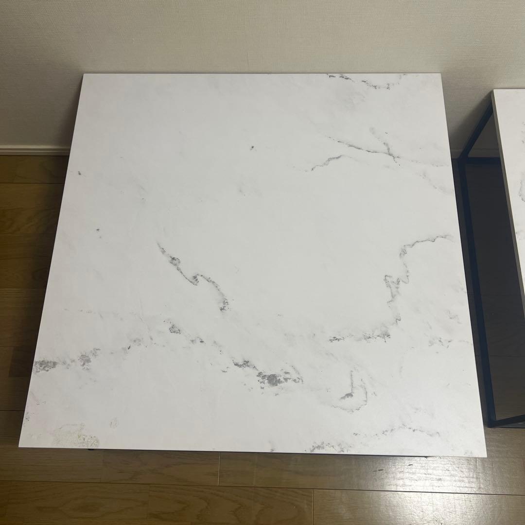 LOWYA ロウヤ ネストテーブル 大理石柄