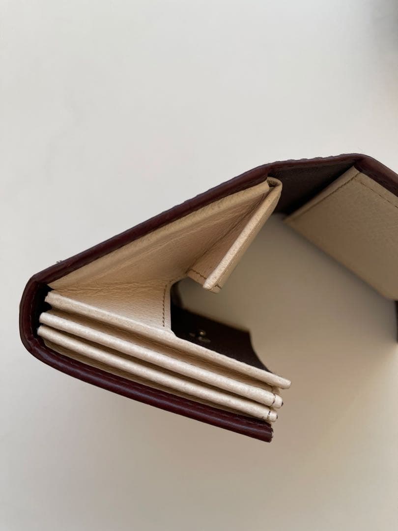 エムピウ m+ millefoglie 2P25 タバコ×ベージュ