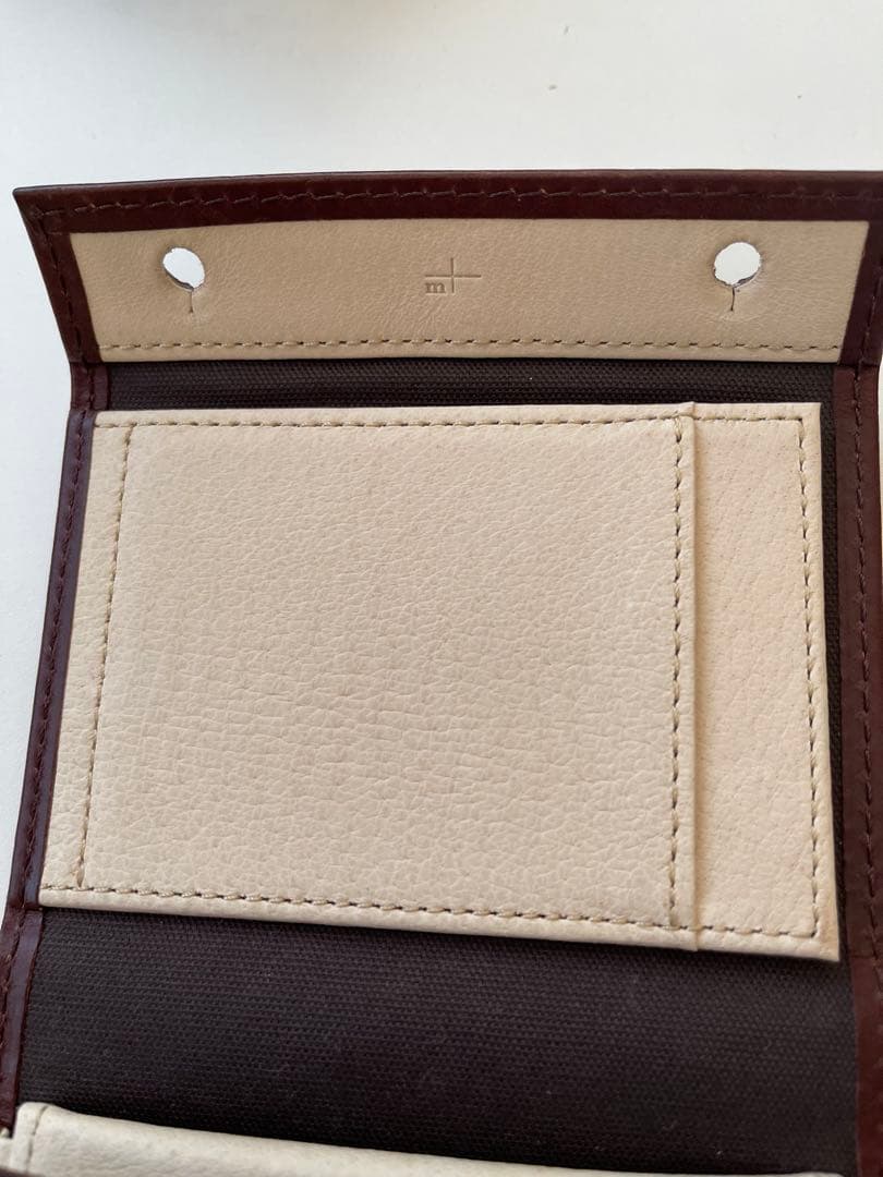 エムピウ m+ millefoglie 2P25 タバコ×ベージュ