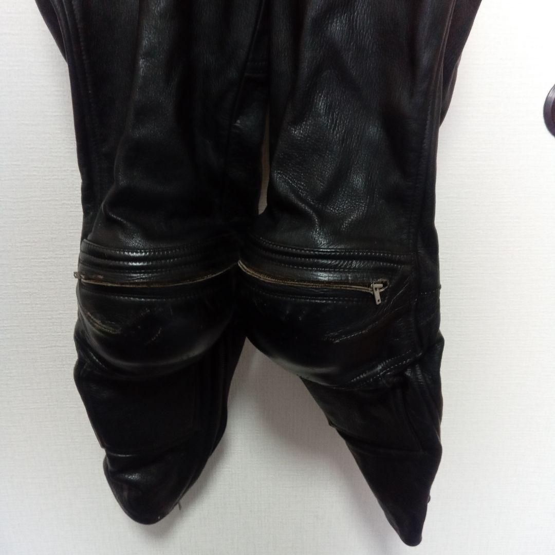 Kushitani レーシングスーツ革ツナギ 赤黒　L/LL