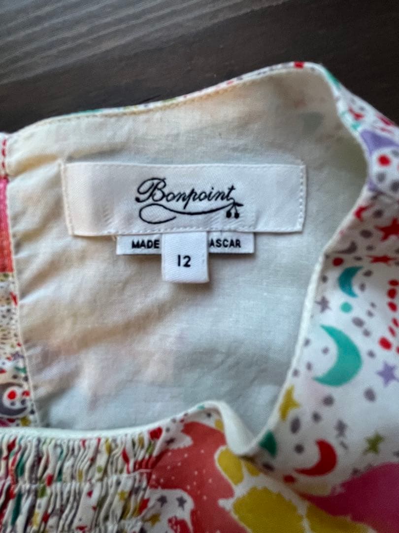 美品　ボンポワン　リバティワンピース　12A