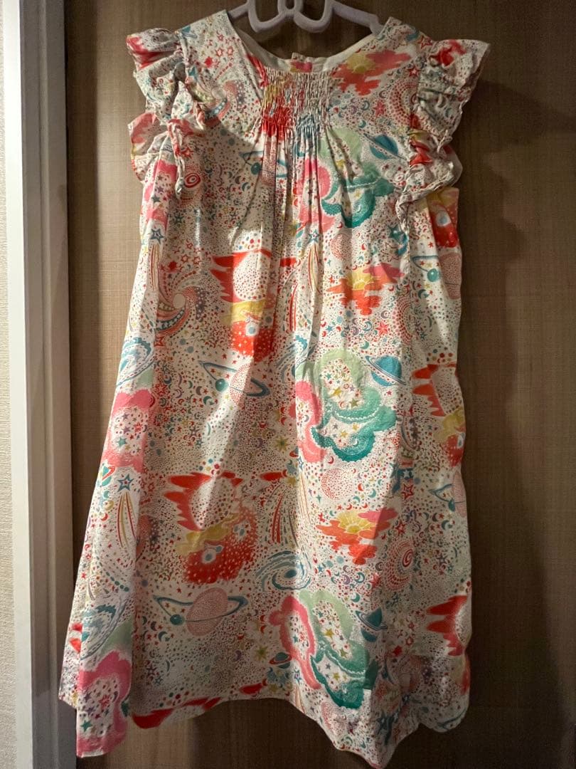 美品　ボンポワン　リバティワンピース　12A