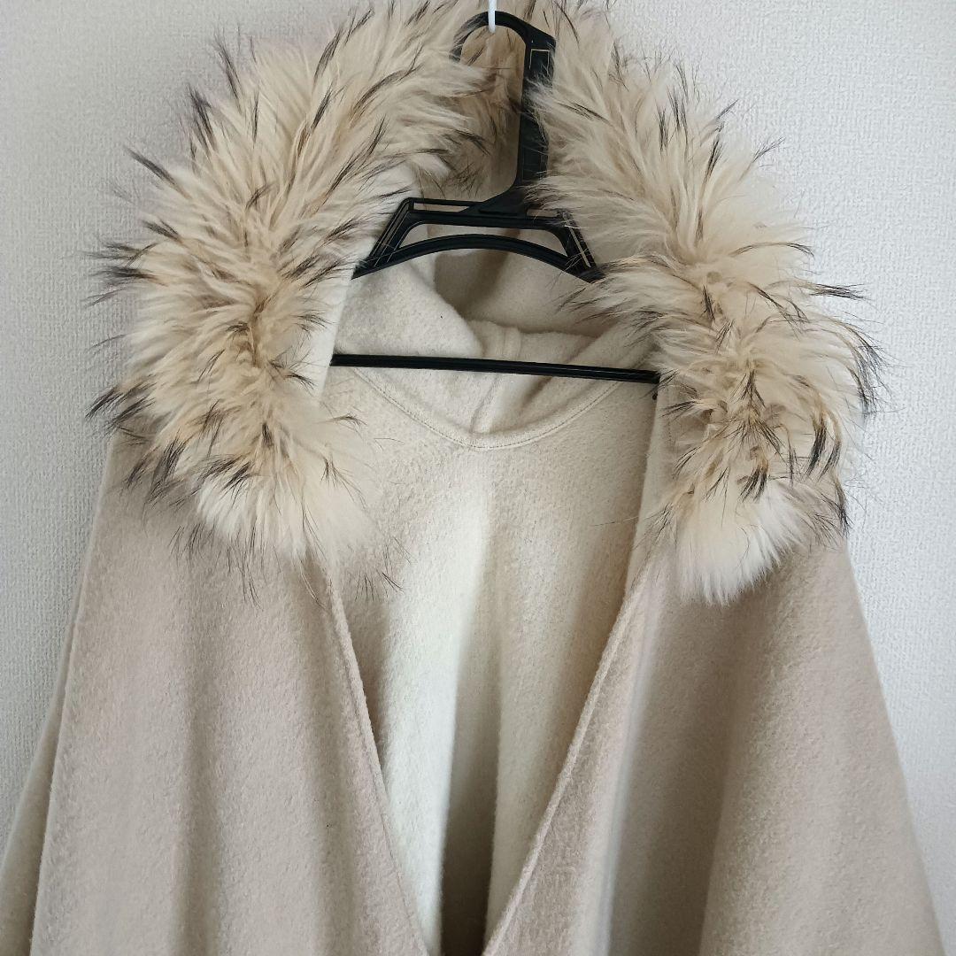 GRACE CONTINENTAL ストール　ショール　羽織　フード　ファー