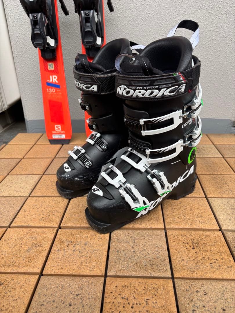 サロモン　子供　スキー板　130cm ノルディカ　スキーブーツセット