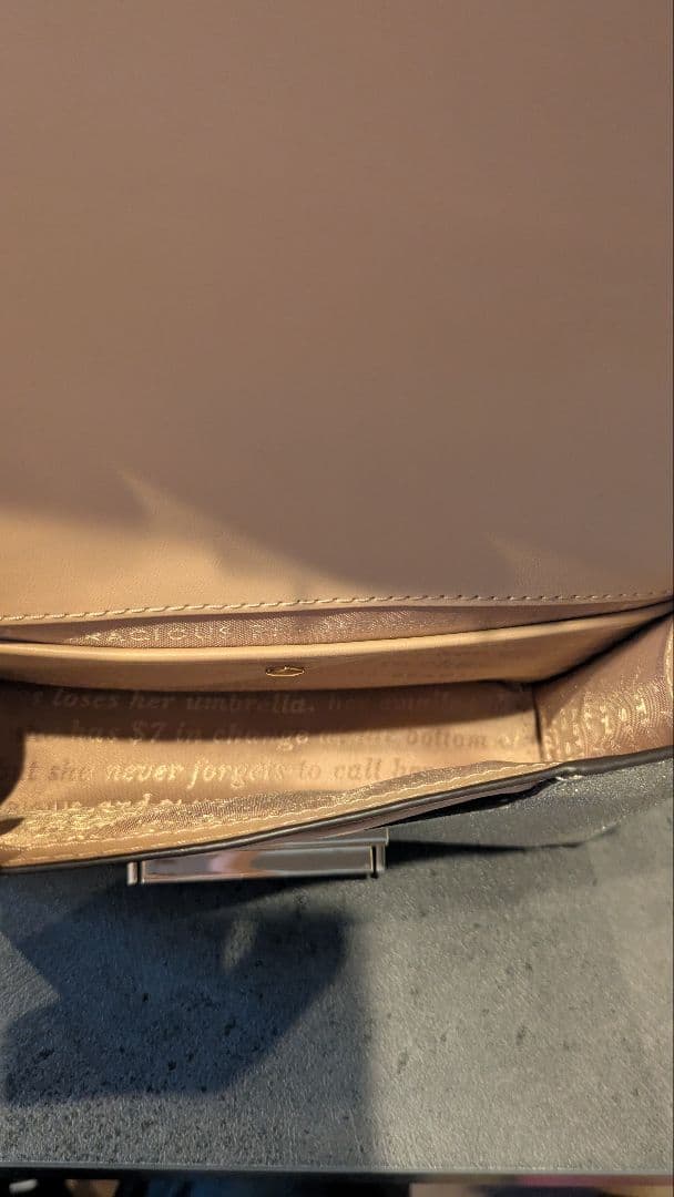 kate spade シルバー ラメ バッグ