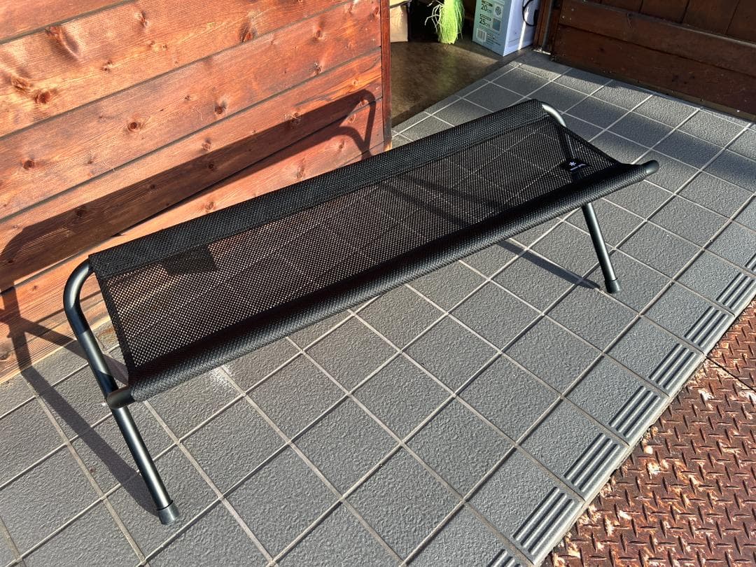 スノーピーク　ブラック 折りたたみ式アウトドアベンチ