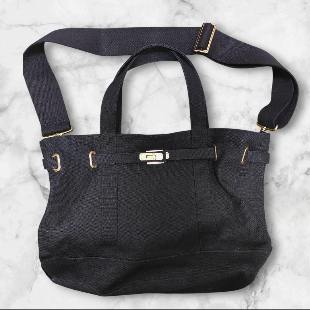 シータパランティカ　キャンバストートバッグ×ショルダーバッグ　2WAY　大容量