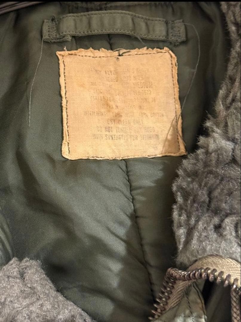 70's N2B オリーブグリーン フライトジャケット ヴィンテージ