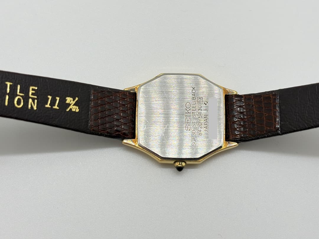 【新品電池】セイコー エクセリーヌ ゴールド 8420-5430 ヴィンテージ