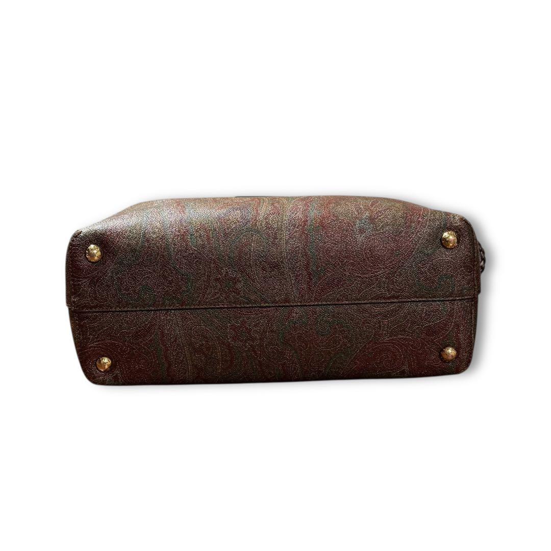 エトロ ペガソ トートバッグ ペイズリー PVC レザー 肩掛け 2way