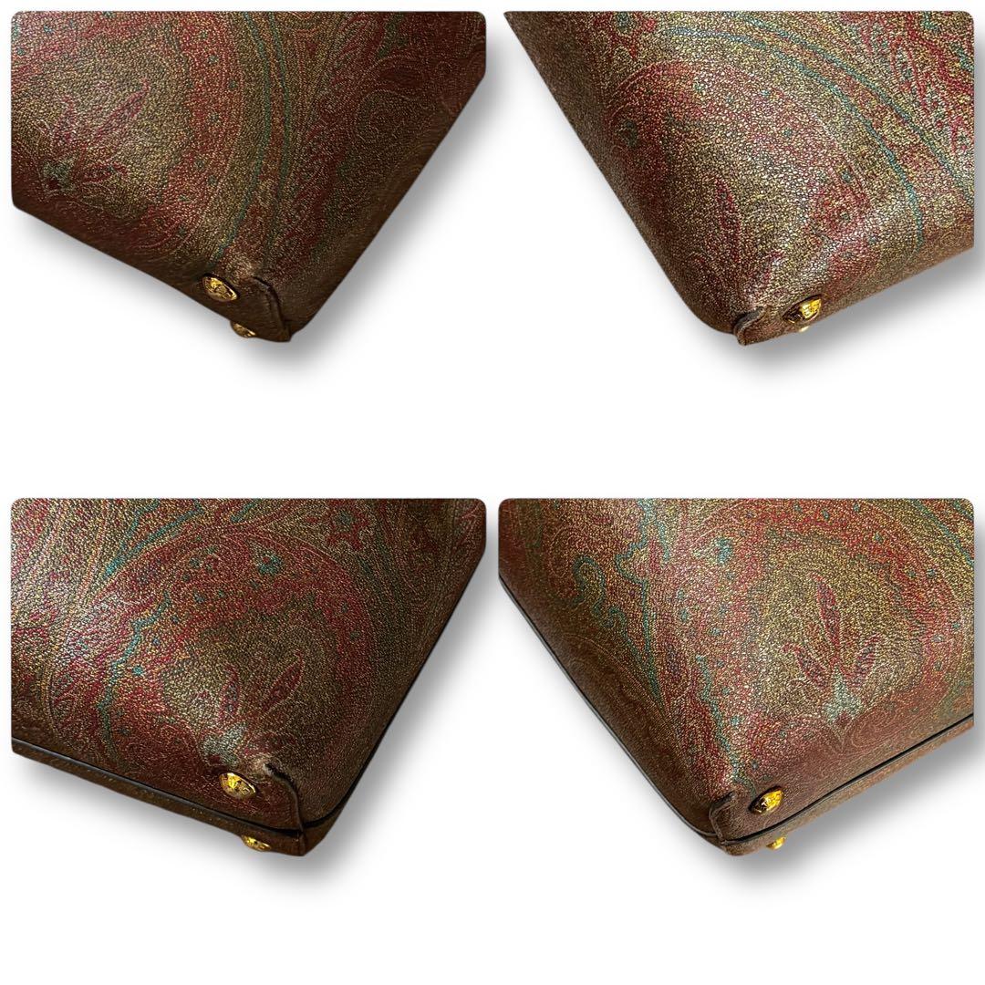 エトロ ペガソ トートバッグ ペイズリー PVC レザー 肩掛け 2way