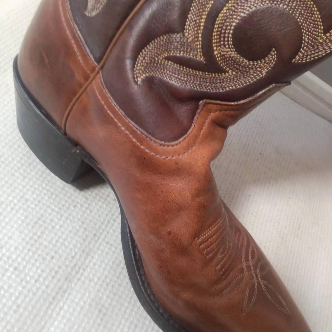 Tony Lama ウエスタンブーツ ブラウン キャメル レザー 9サイズ