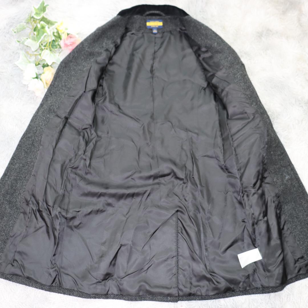 美品ポロラルフローレンラグビー✨ロングウールコート✨ヘリンボーン　コーデュロイ