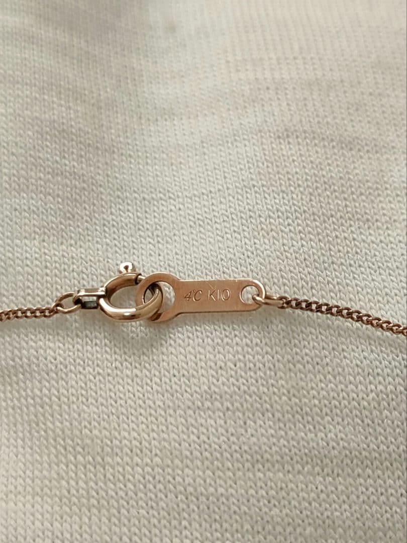 K10 4℃ アクアゴールド ネックレス