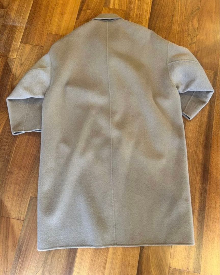 ドゥーズィエムクラス　ウールアンゴラリバーコート　ベージュ　ブラウン