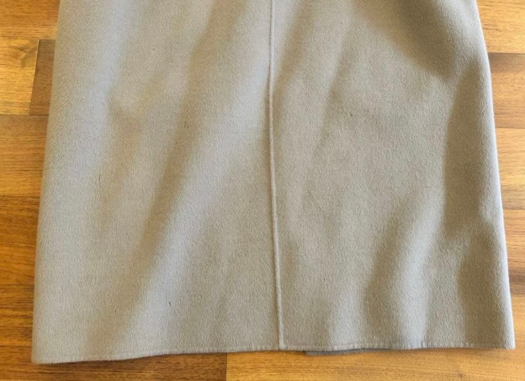 ドゥーズィエムクラス　ウールアンゴラリバーコート　ベージュ　ブラウン