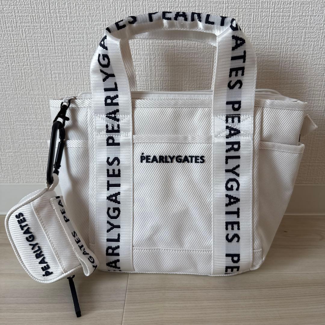 パーリーゲイツ　カートバッグ　ミニバッグ　トートバッグ　白　ホワイト　25年購入