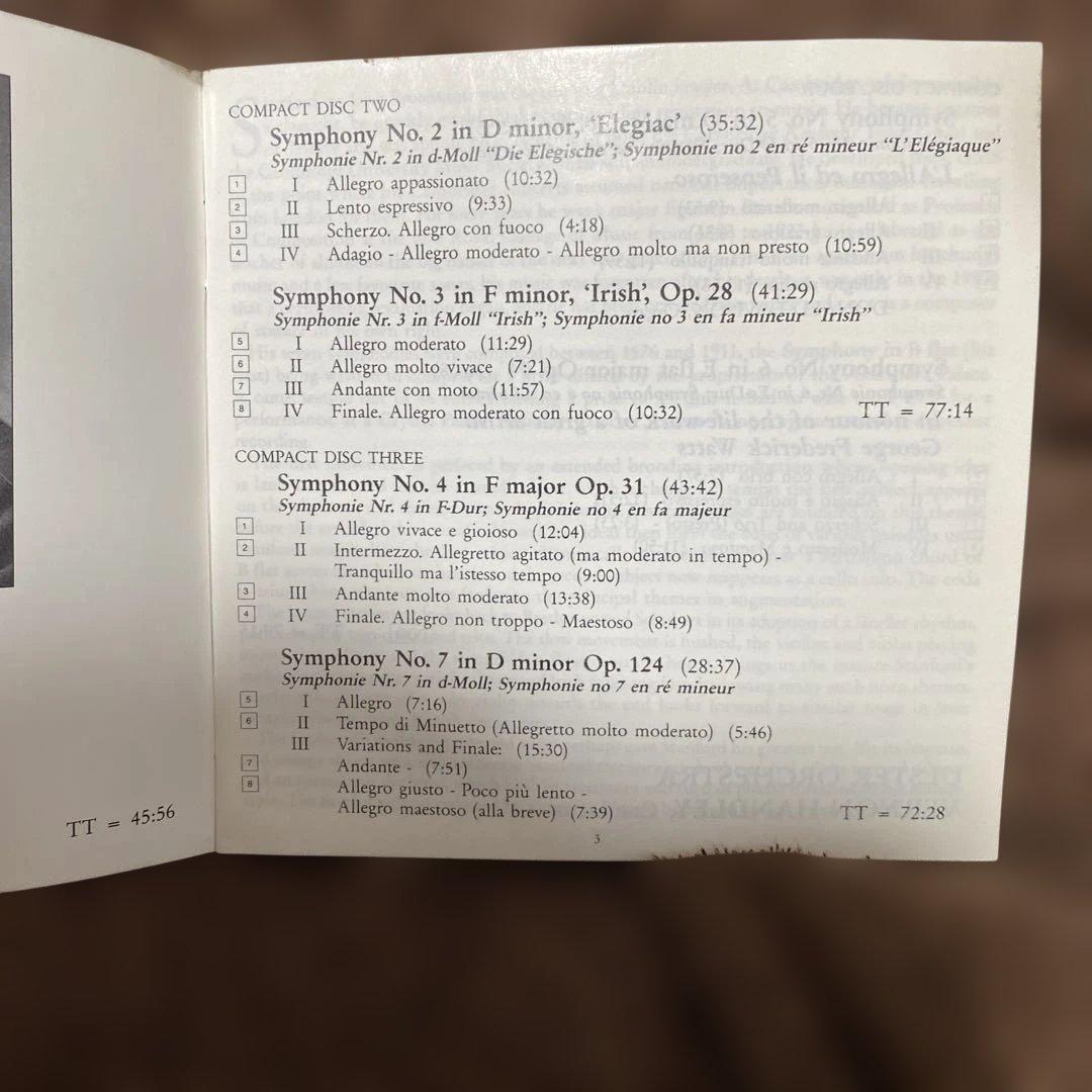 購入不可　スタンフォード交響曲全集 1-7番4CD ハンドリー指揮アルスター管