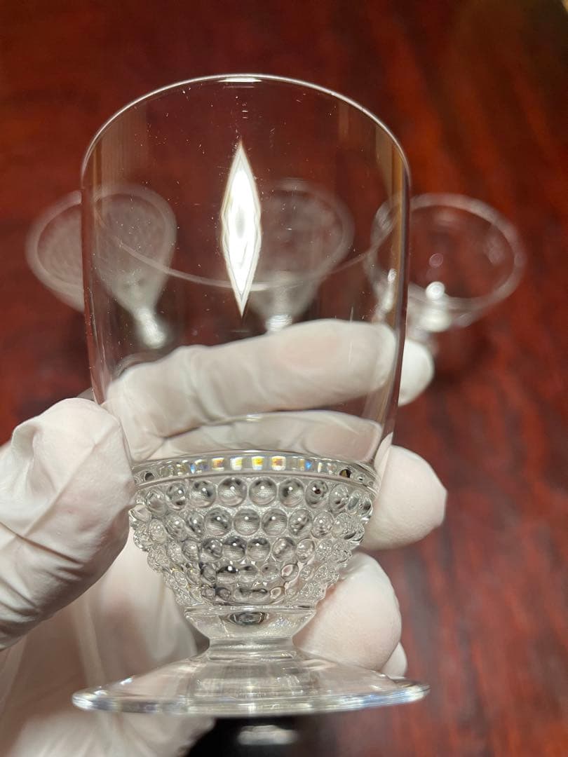 【オールドバカラ】リキュールグラス5個セット【美品】アンティーク　ローハン