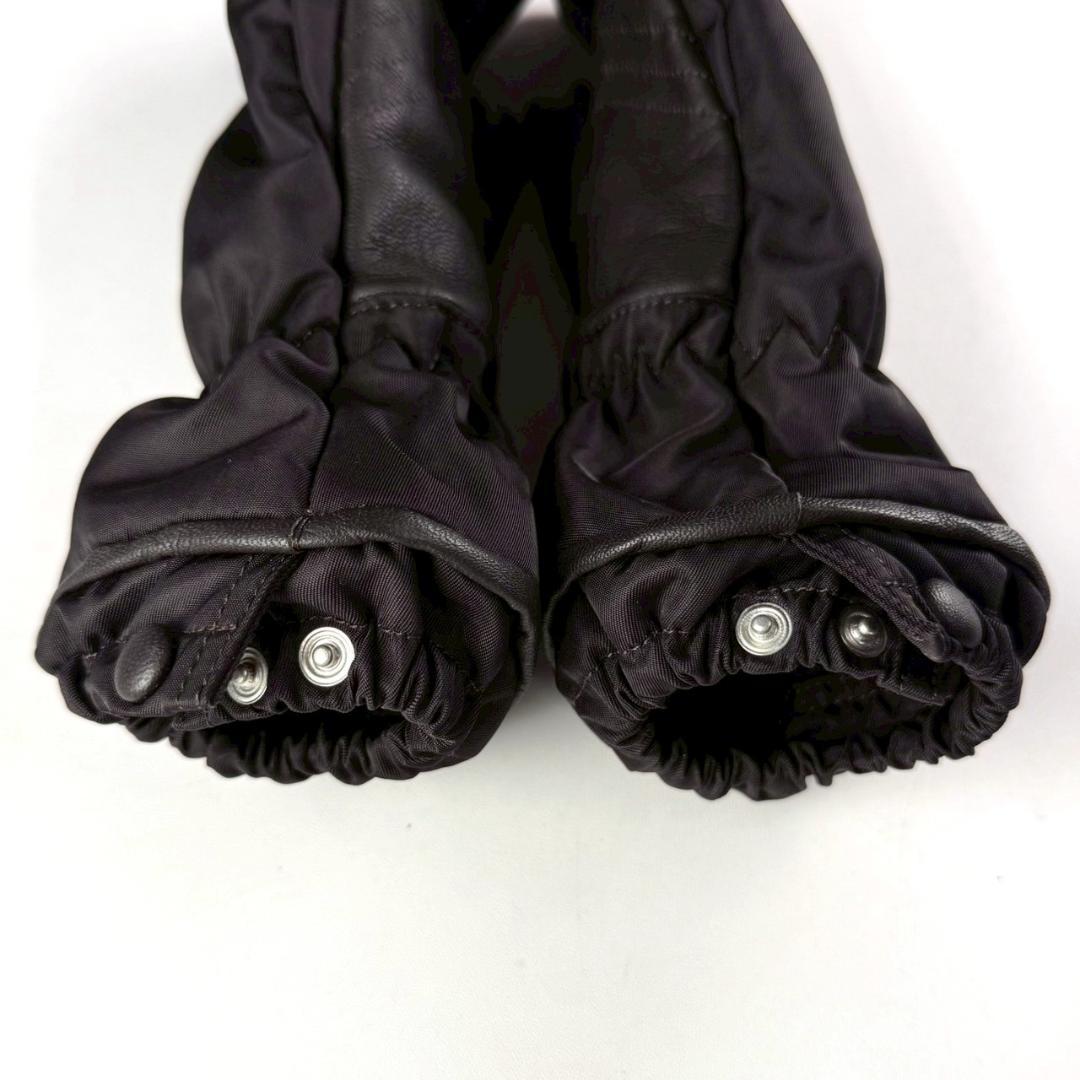新品未使用 BOTTEGA VENETA ナイロン レザー グローブ