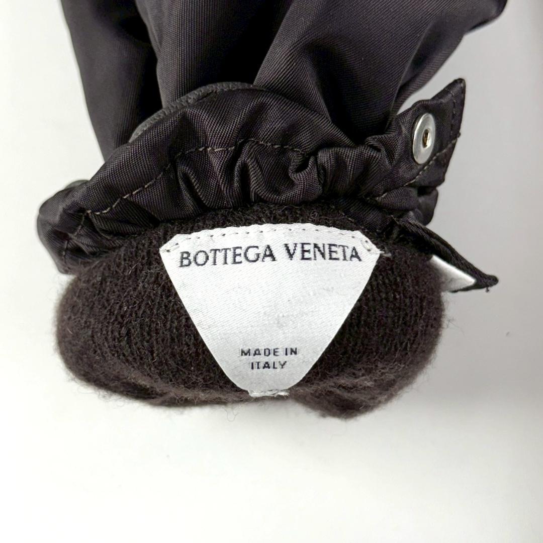 新品未使用 BOTTEGA VENETA ナイロン レザー グローブ
