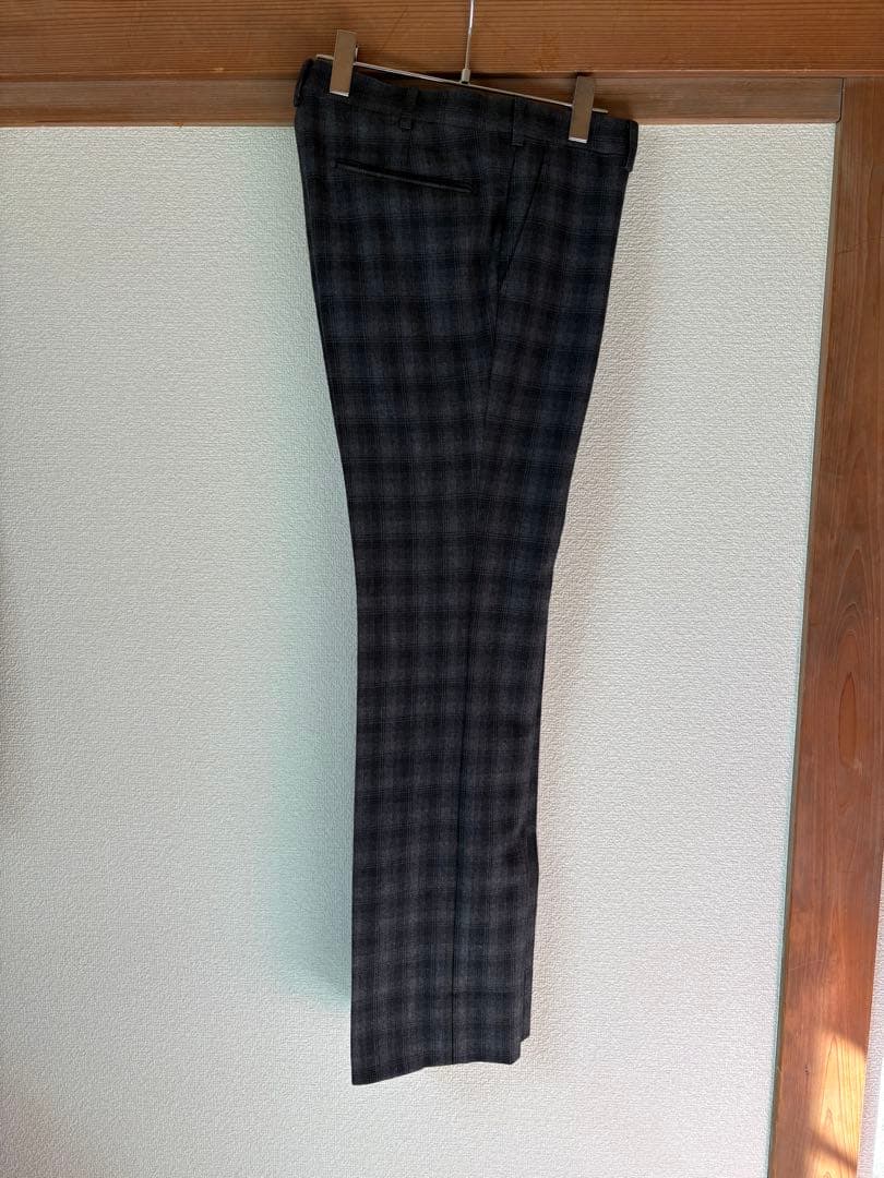 JOHN LAURENCE SULLIVAN グレー系チェック柄スーツ　38