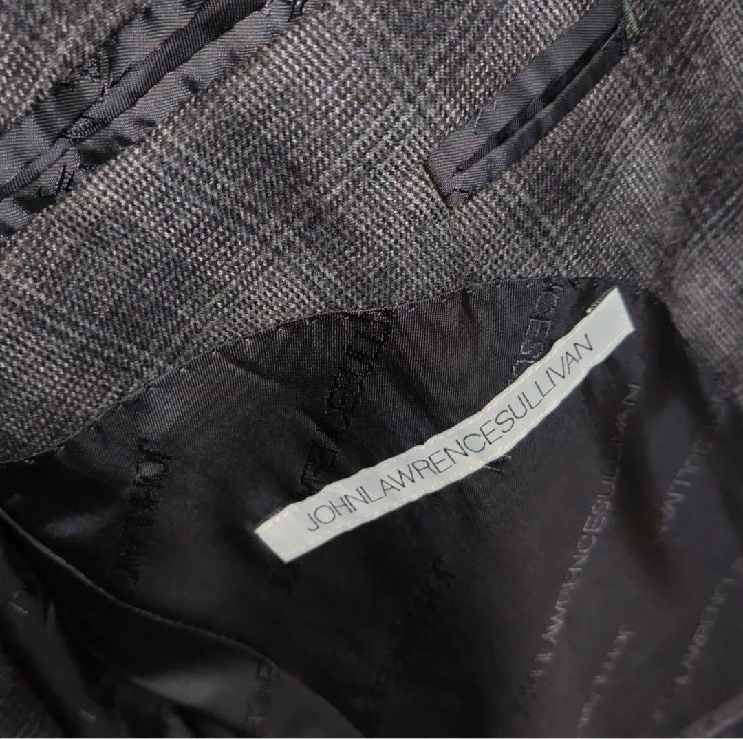 JOHN LAURENCE SULLIVAN グレー系チェック柄スーツ　38